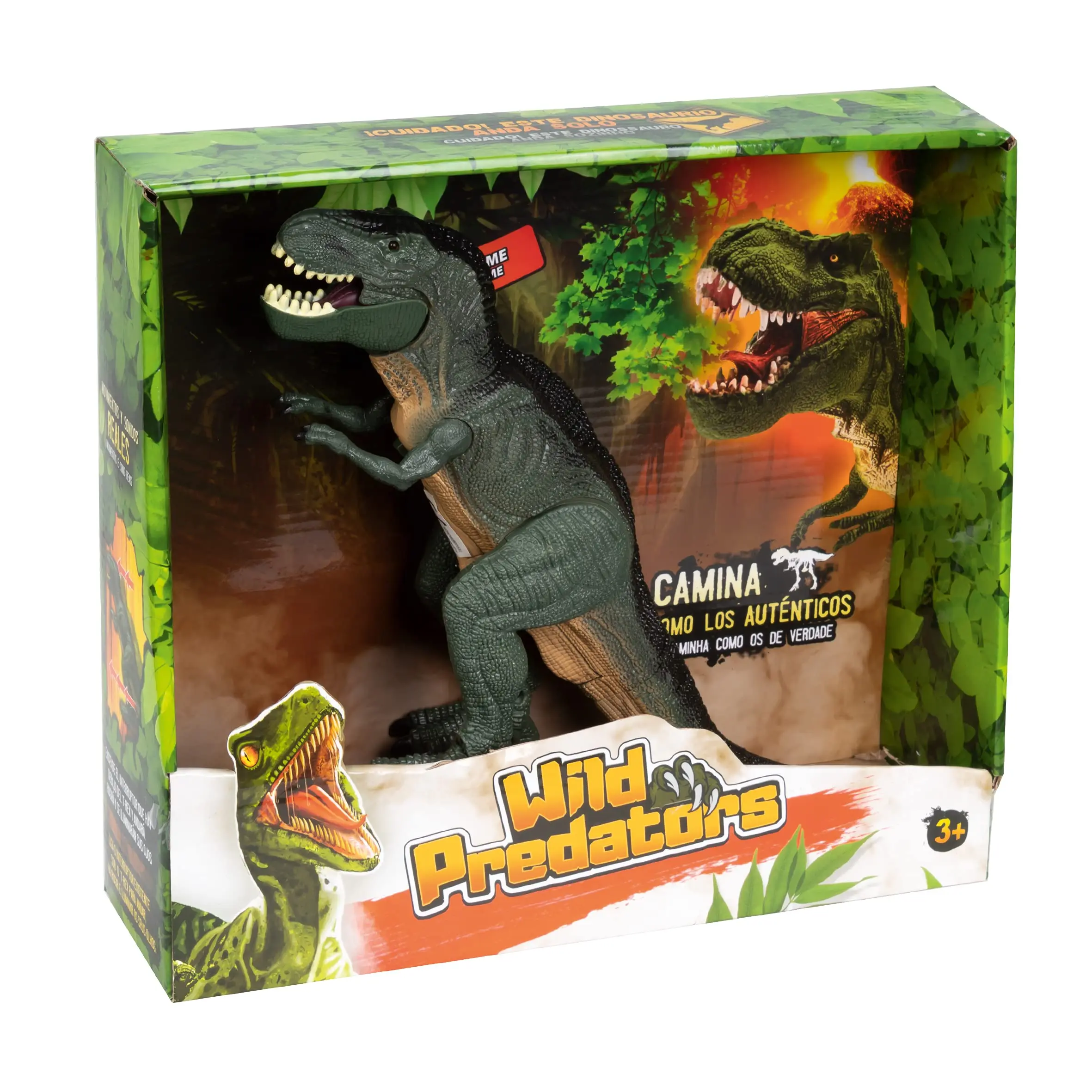 WILD PREDATORS - Tiranosaurio Rex, T Rex Electrónico 22 Cm, Dinosaurios Juguetes 3 Años O Más, Juguetes Dinosaurios, Juguete Dinosaurio, Dinosaurio Juguete