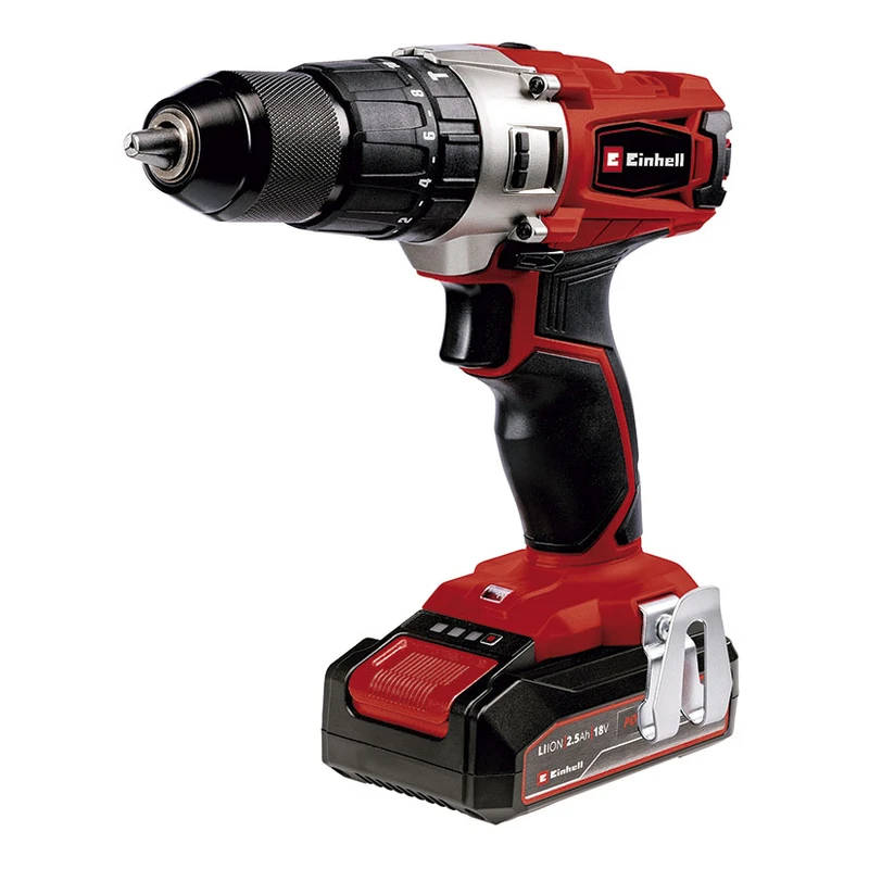 EINHELL 5900X79 - Taladro percutor batería TE-CD 18/2 + 22 accesorios