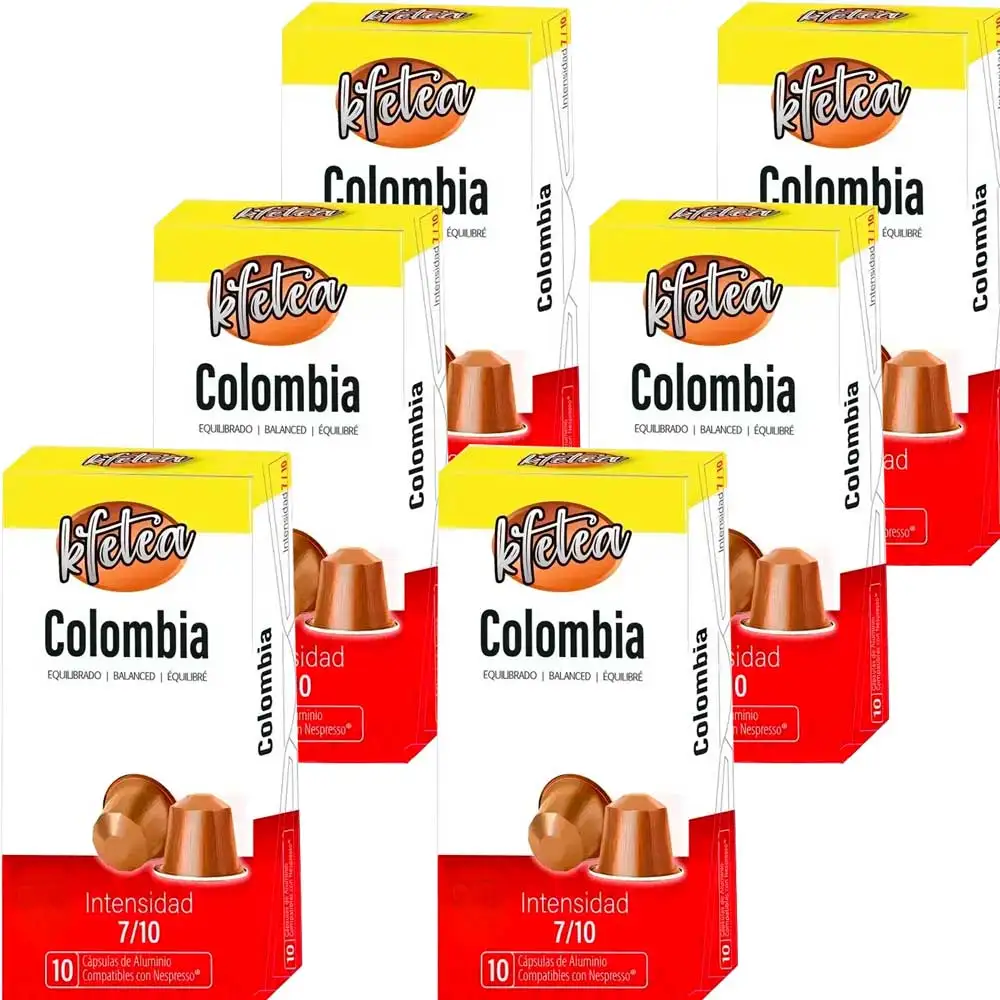Colombia  compatibles Nespresso 60 capsulas Kfetea