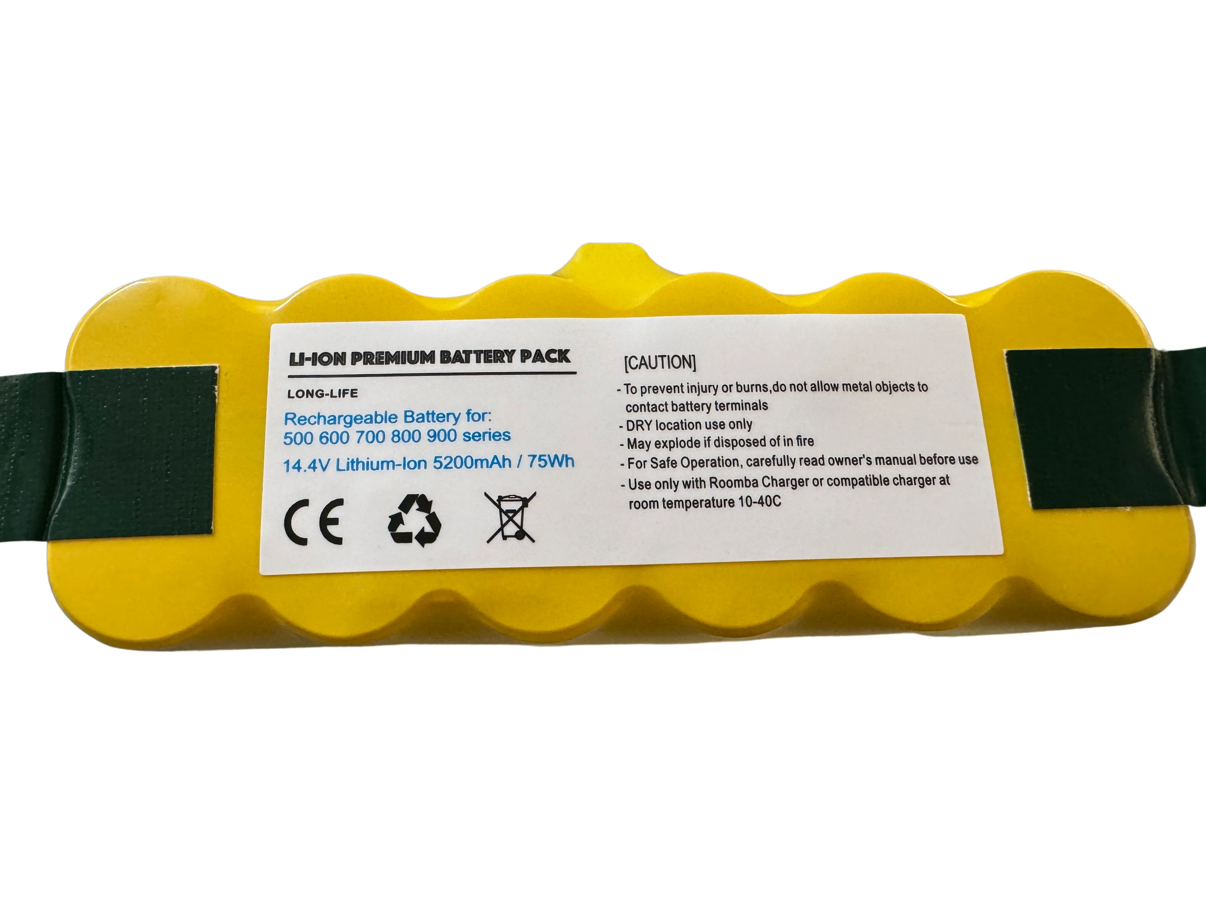 Premium lithium battery 5200max / 75wh compatible with roomba 600 605 606 610 615 616 620 621 625 630 631 632 633 639 640 645 650 651 660 661 665 666 670 671 672 676 680 681 682 691 696 robot vacuum cleaner