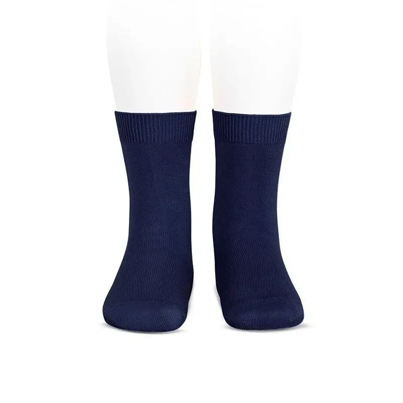 2 PACK short navy blue schoolboy sock. Cotton, Ysabel Mora, school and nursery. Size from 23 to 43.