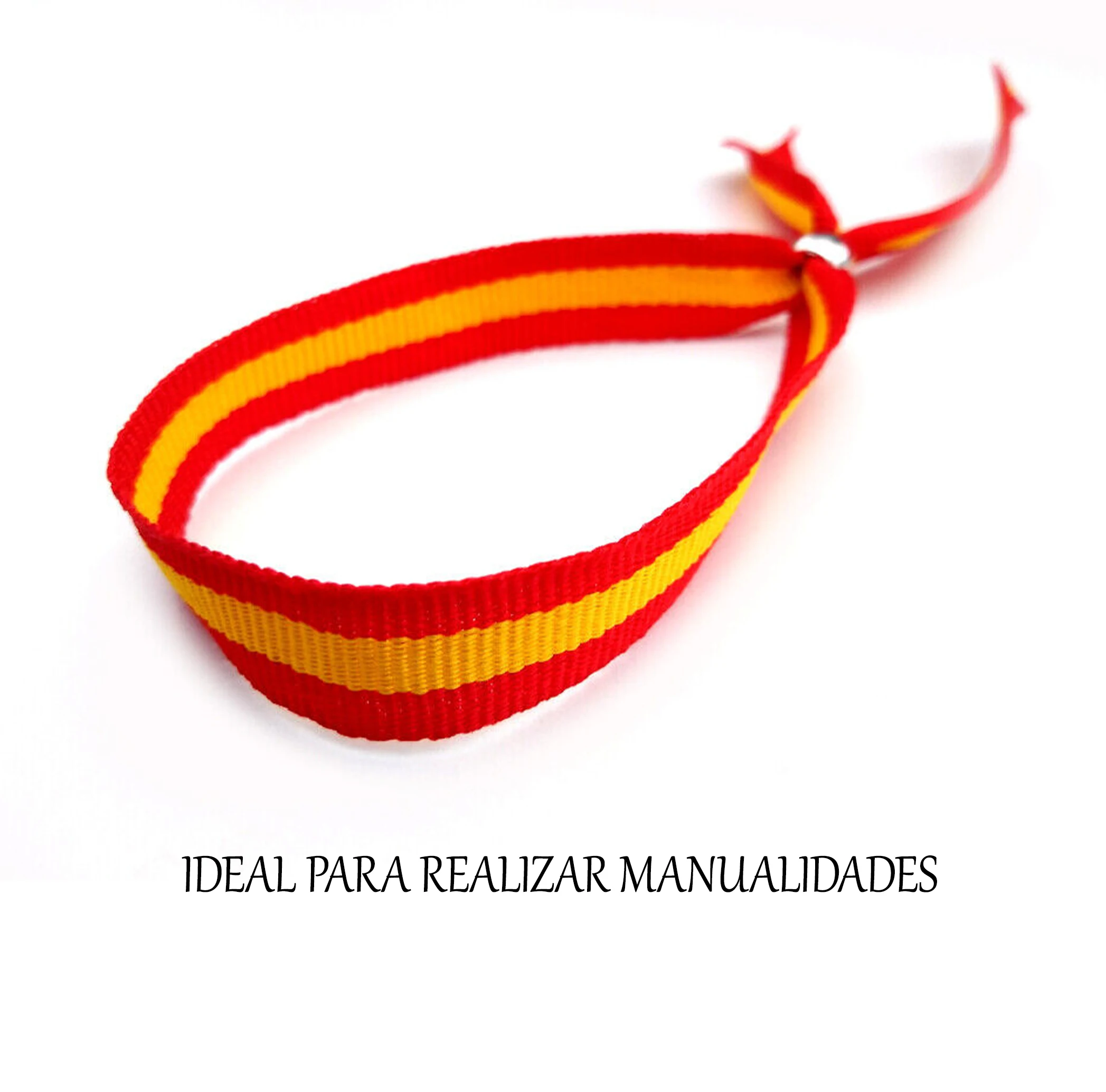 Red Ribbon Spain flag fabric for bracelets crafts fabric polyester Ribbon