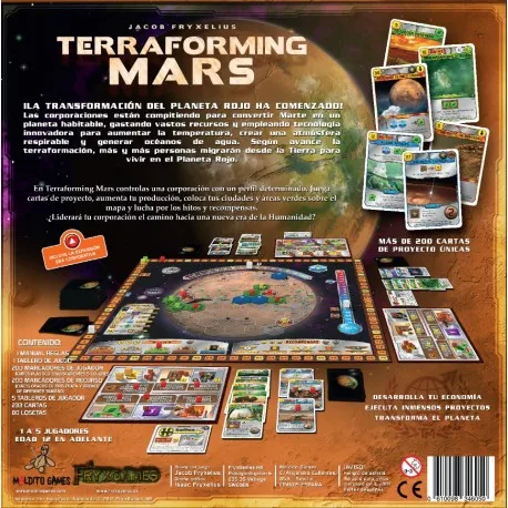 Cursed Games Terraforming Mars-board game in Spanish-terraformation on Mars