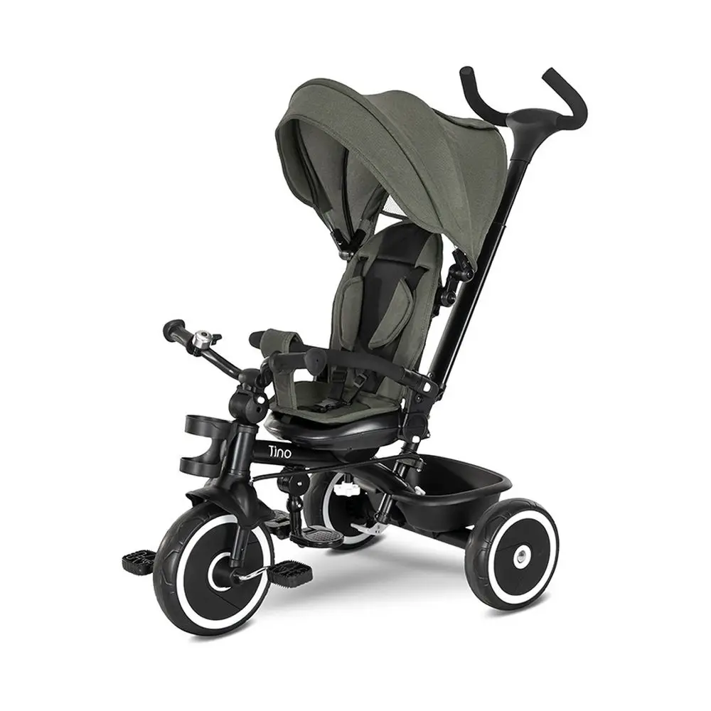 Triciclo evolutivo TINO de Lorelli con asiento giratorio y respaldo reclinable