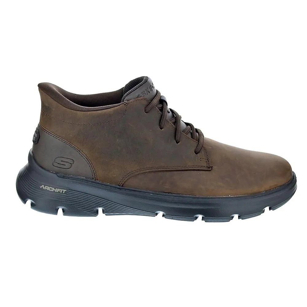 Skechers Hombre Botines modelo Arch Fit Garza Marrón