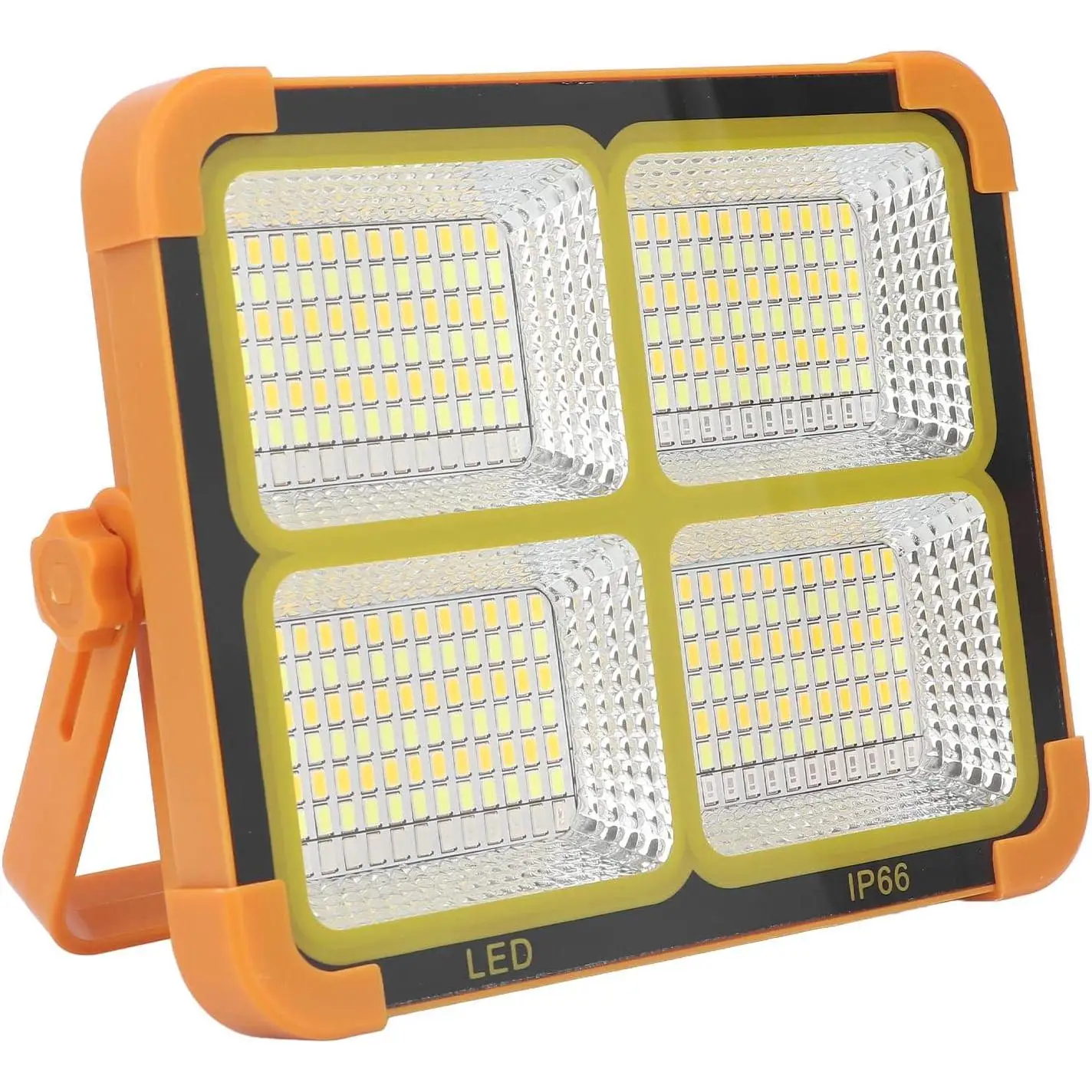 Foco LED Portátil para exterior | Carga con luz solar y USB | Protección contra lluvia IP66 | Ideal para Camping, Jardín, Emergencias, Garaje, Taller | Con 5 modos de iluminación  | RevolutionLine