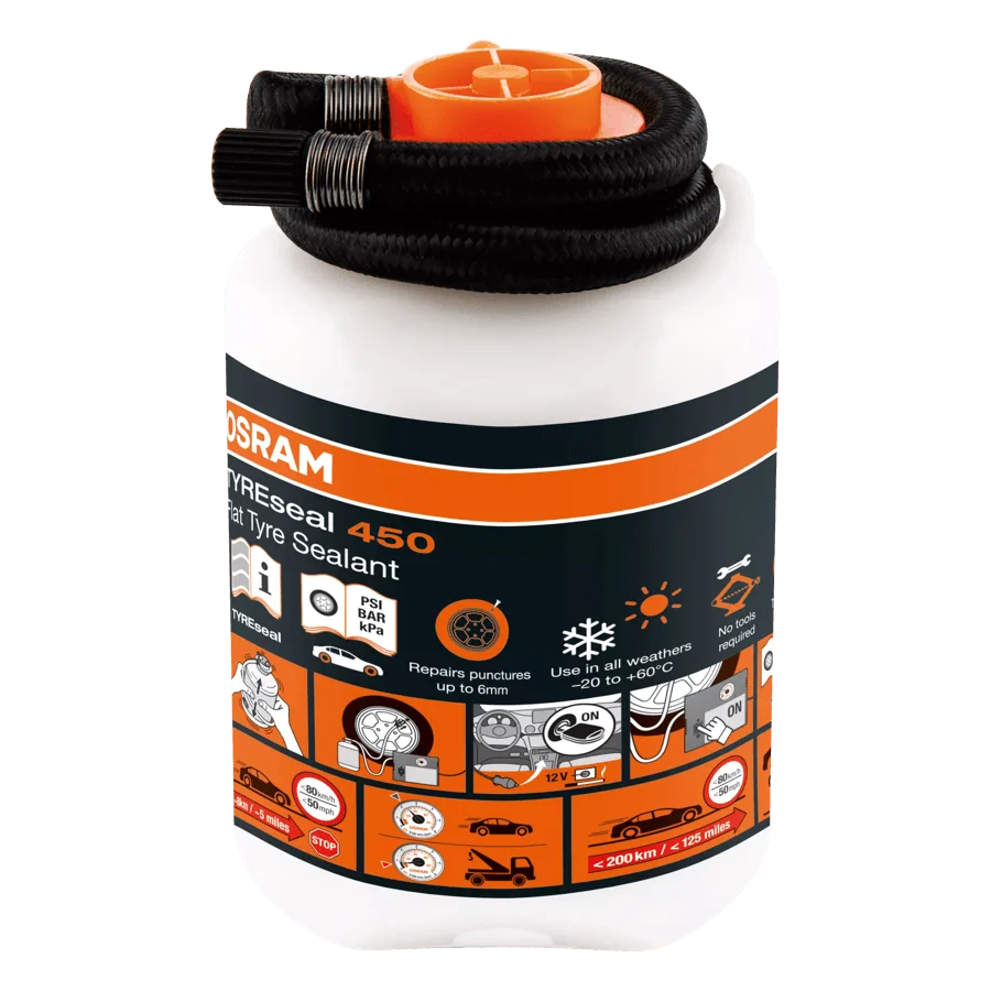 Sellador de Pinchazos TYREseal 450, apto para neumáticos con sensores de presión OSRAM