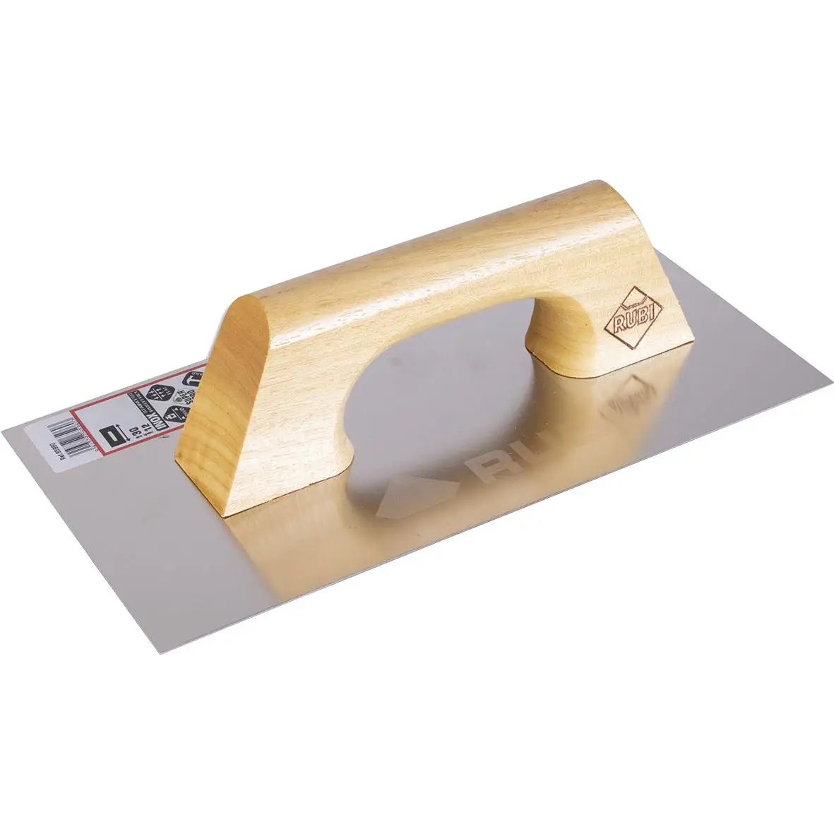 Herbolari de Rubí: Llana de Acero para Albañil de 30 Cm, Mango de Madera, Alta Resistencia y Protección Contra la Corrosión