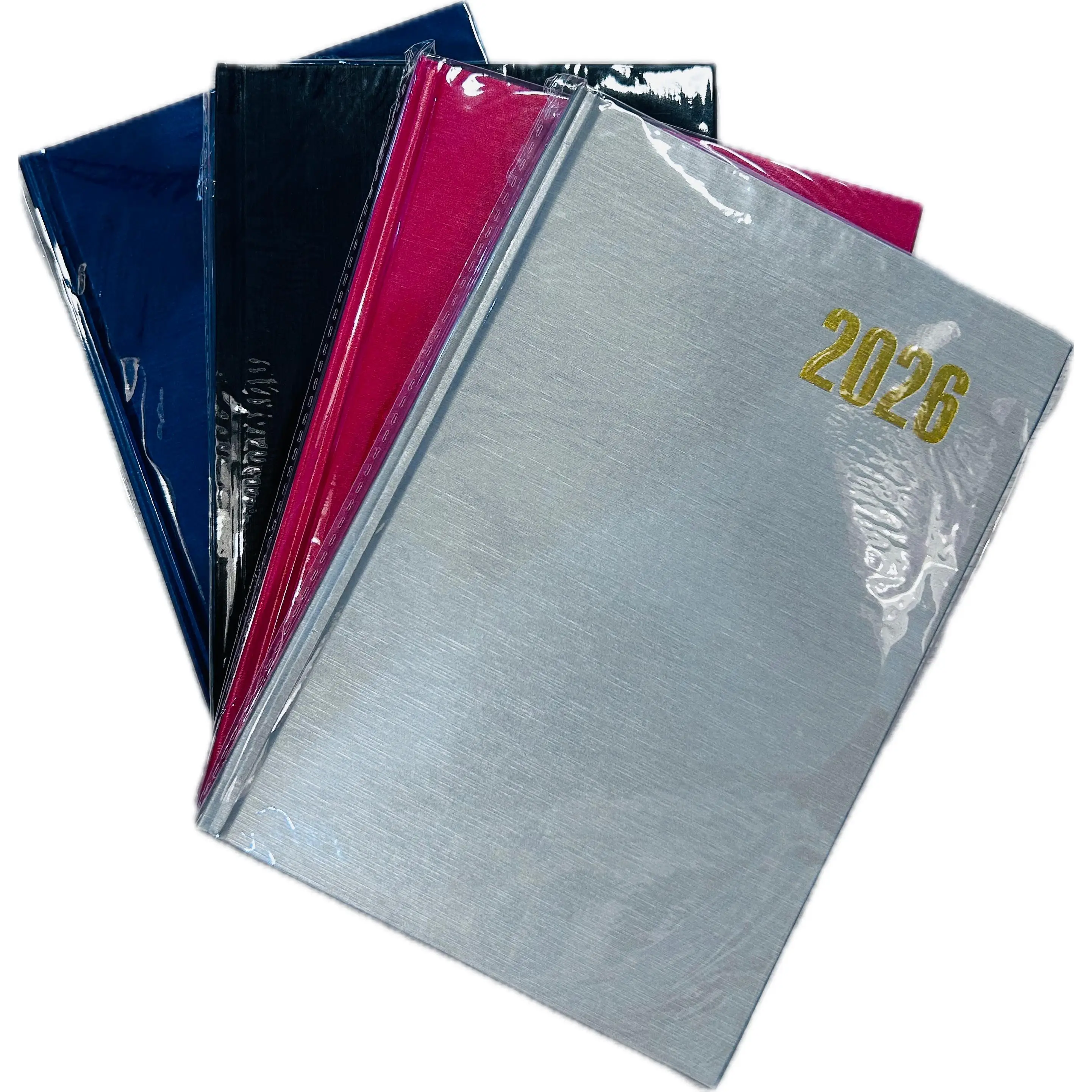 Yumo House - Agenda 2026 en Español Tamaño A5(14x20cm) Día por página,12 Meses Enero a Diciembre, Tapa color metalizada