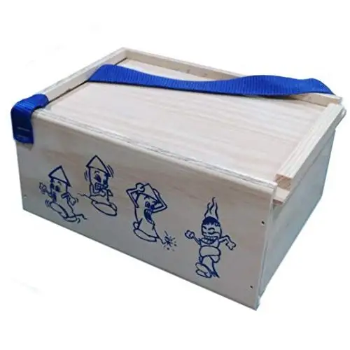 Caja de Madera para Guardar Petardos con Serigrafía Lateral - Resistente y Espaciosa 20x10x15