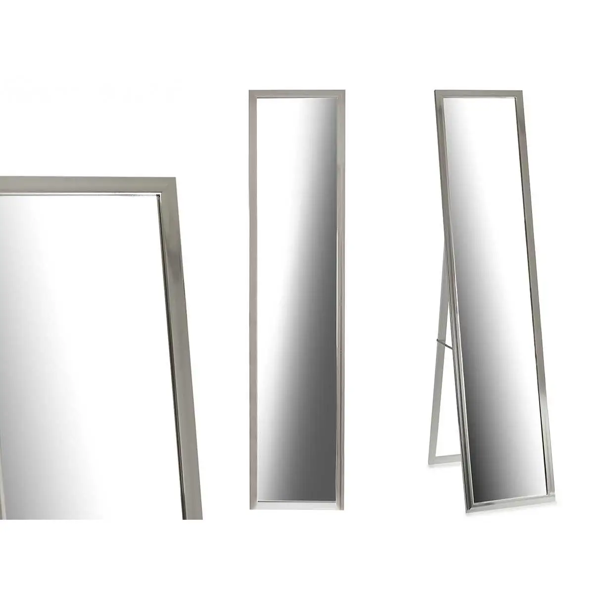 Factory Cuadros Espejo Pie 30 X 120 Cm Plata