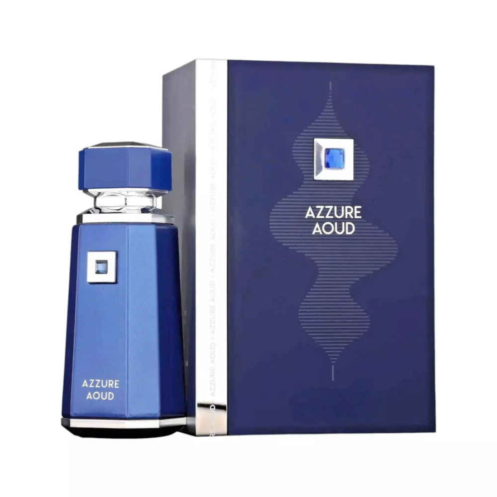 Perfume Árabe 100% Original French Avenue Azzure Aoud EDP 100 ml – Unisex con Oud, Ámbar y Almizcle