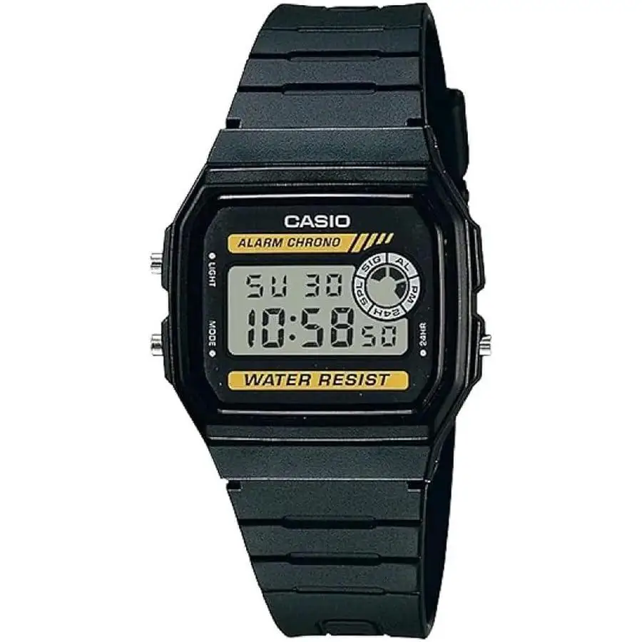 reloj clásico digital Casio F-94WA-9HDG 38,2 × 33,2 × 8,5 mm 7 años batería