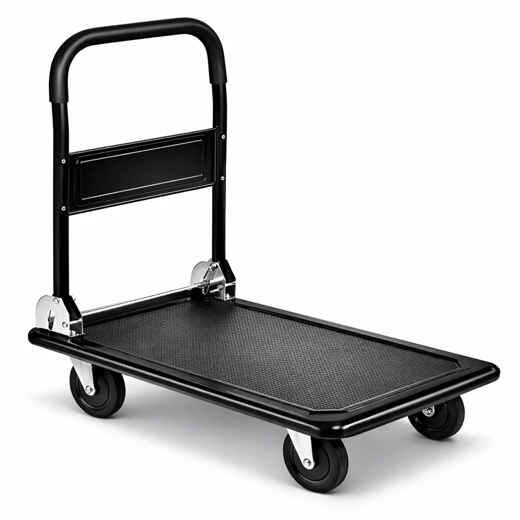 T-Lovendo Carro de Plataforma Transporte Industrial Plegable con Ruedas