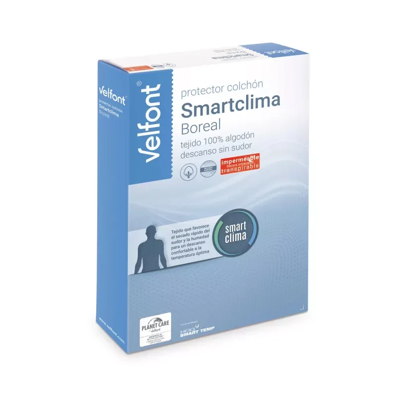 Protector de colchón Smartclima Boreal Velfont - Protege y disfruta de un descanso fresco y cómodo