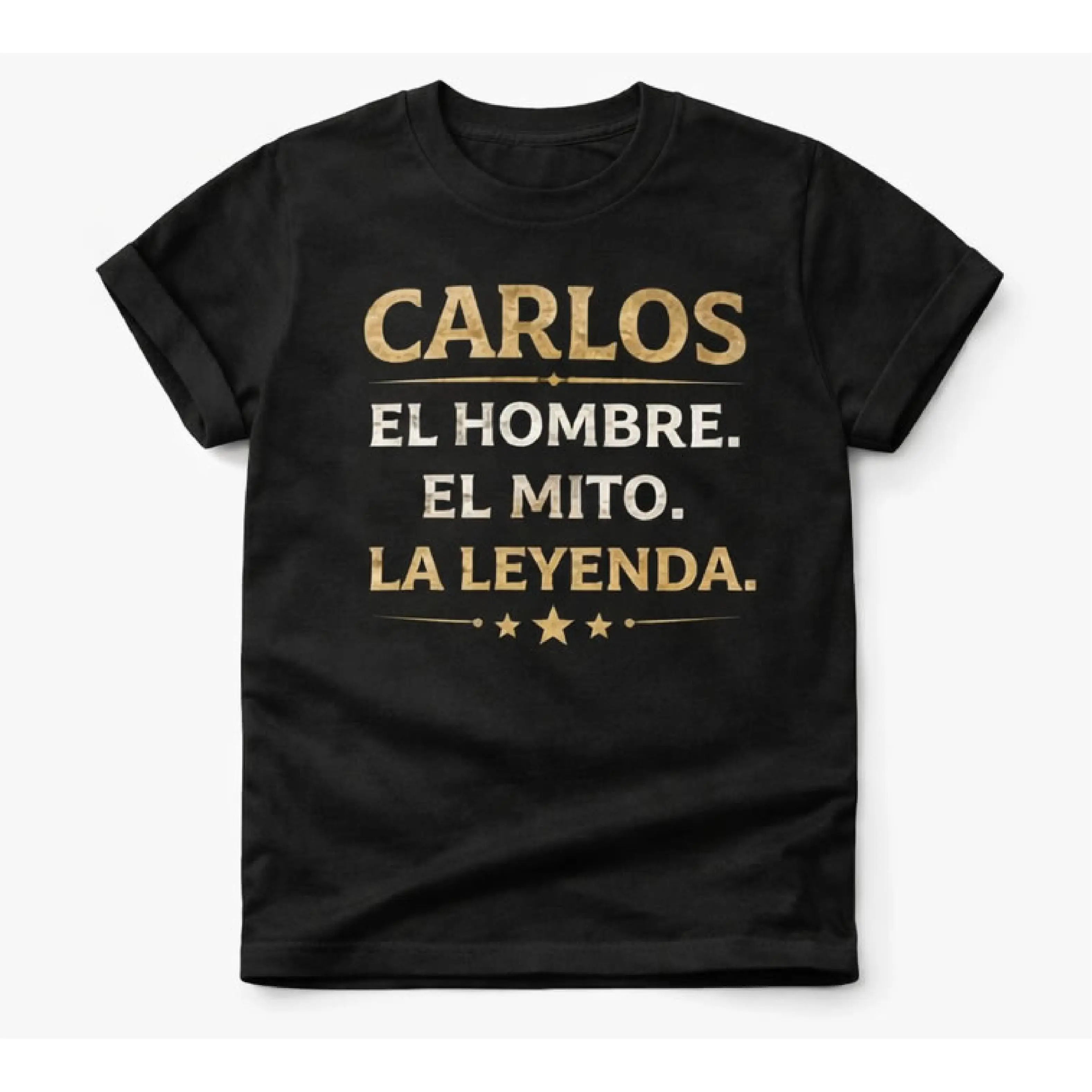 Estores Iroa Camiseta Personalizada Papá con Nombre La leyenda – Regalo Día del Padre Original Hombre
