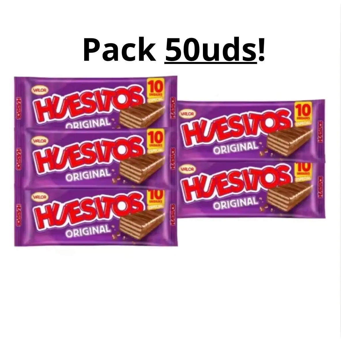 Paquete HUESITOS 50 unidades. - Chocolatina Valor Huesitos de Chocolate