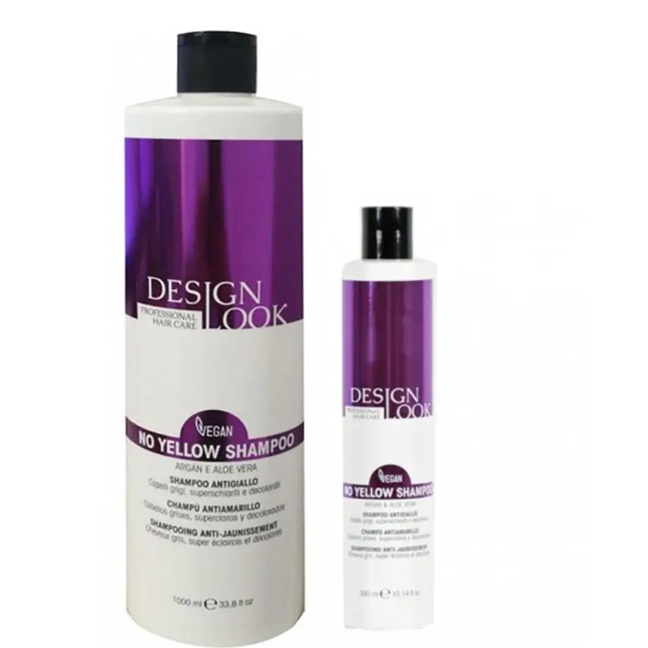 CHAMPU ANTIAMARILLO VEGANO CON ARGAN Y ALOE VERA DESIGN LOOK