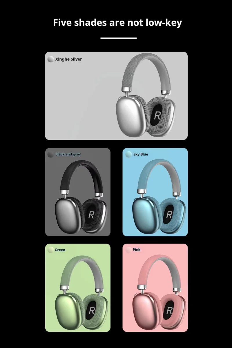 Hi-Fi Wireless Bluetooth Headphones with Durable Battery, Adjustable and Rotating Over-Ear Headphones, Memory Foam Ear Pads, Shipping from Spain