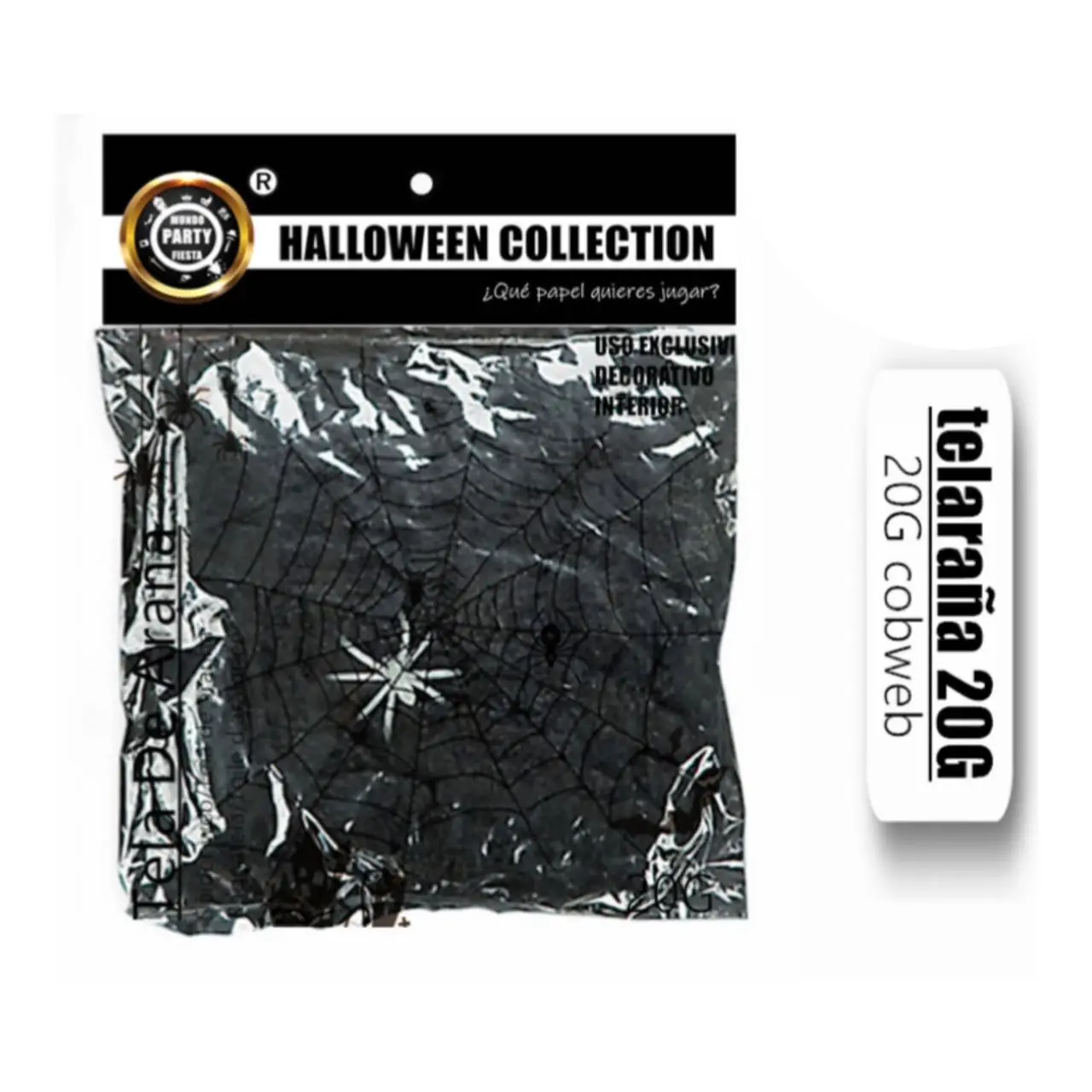 TELARAÑA 20G NEGRO,TELARAÑA 20G BLANCO,TELARAÑA 20G NARANJA,TELARAÑA 20G VERDE,TELARAÑA 20G MORADO,TELARAÑA 20G ROJO,HALLOWEEN,CARNAVAL.
