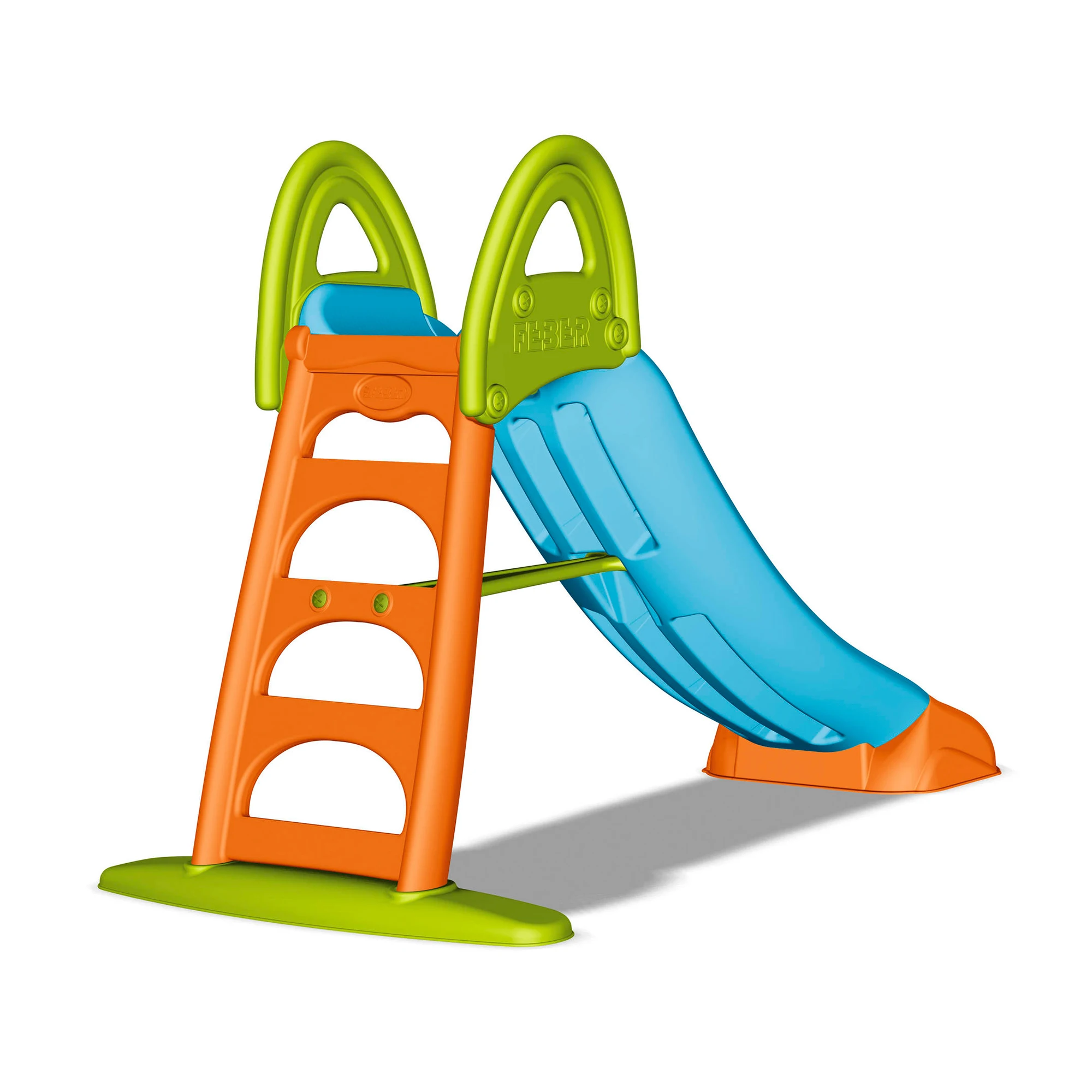 Feber - slide 10 with water, with hole to put the hose, non-slip stairs, multicolored, highly resistant and easy to assemble, for children between 3 and 8 years, famosa (800009592)