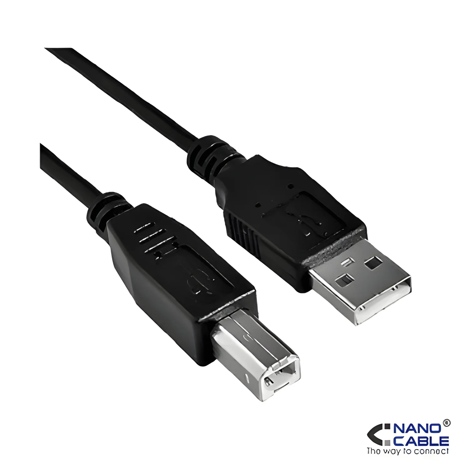 Nanocable - cable usb 2.0 para impresora tipo a/m-b/m 3m negro