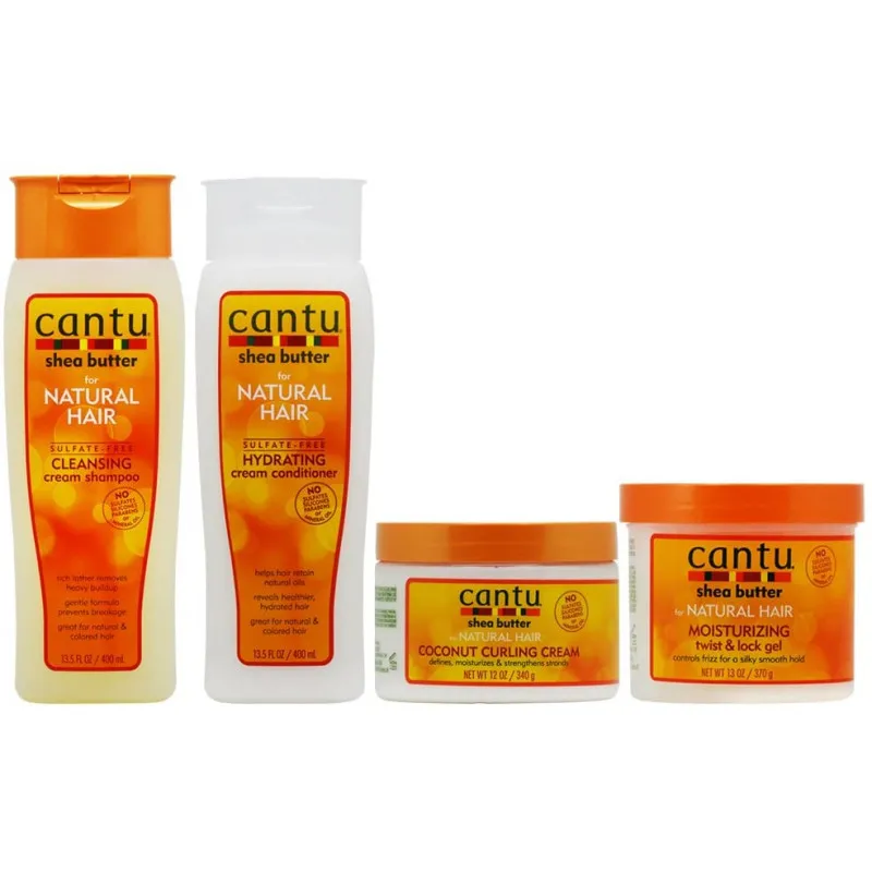 CANTU PACK 4UNID. SHAMPOO-CONDITIONER-CURLING CREAM-TWIST LOOK