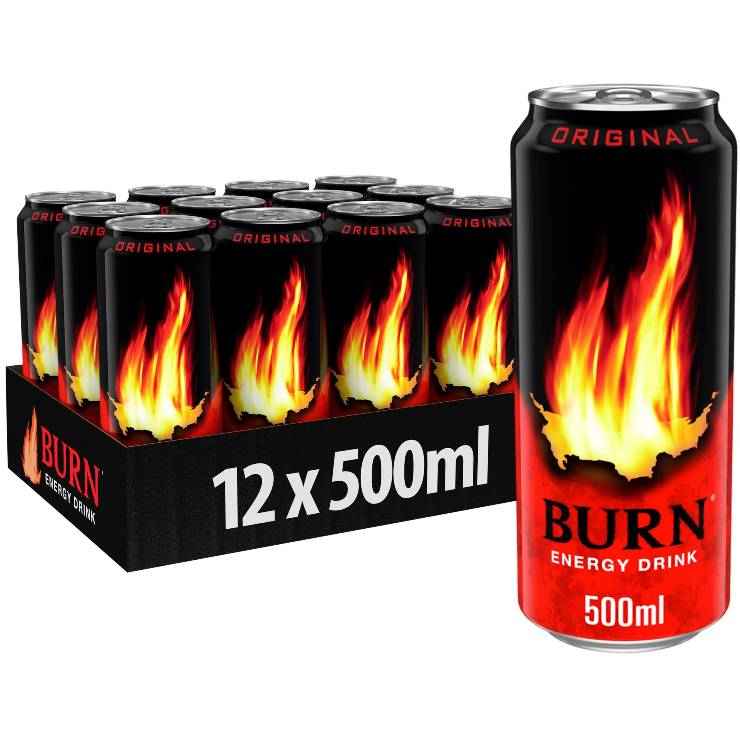 Burn bebida energetica nacional suritidos de modelos original zero peach,zero azucar raspberry, fruit punch cajas 24uidades nacional de España