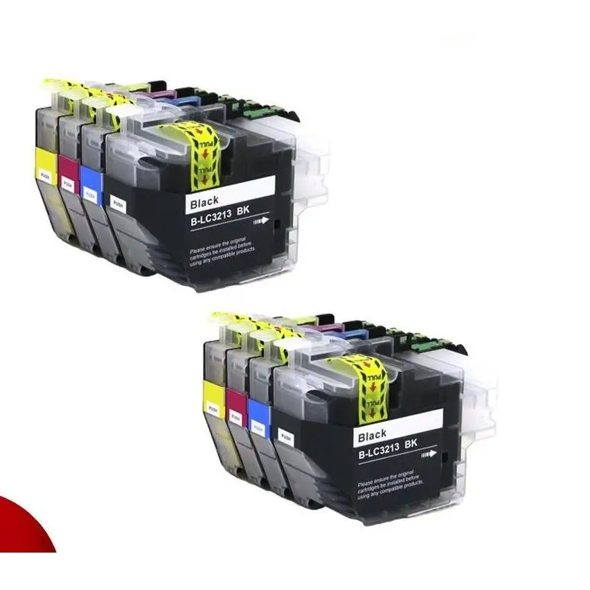 Cartuchos de Tinta Nobrand para Brother LC3213 LC3211 DCP-J 770 MFC-J 890 MFC-J 497 DW MFC-J 491 - Pack 8 Tintas