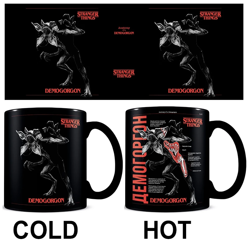 STRANGER THINGS T4-thermosensitive Cup ANATOMY OF A DEMOGORGON