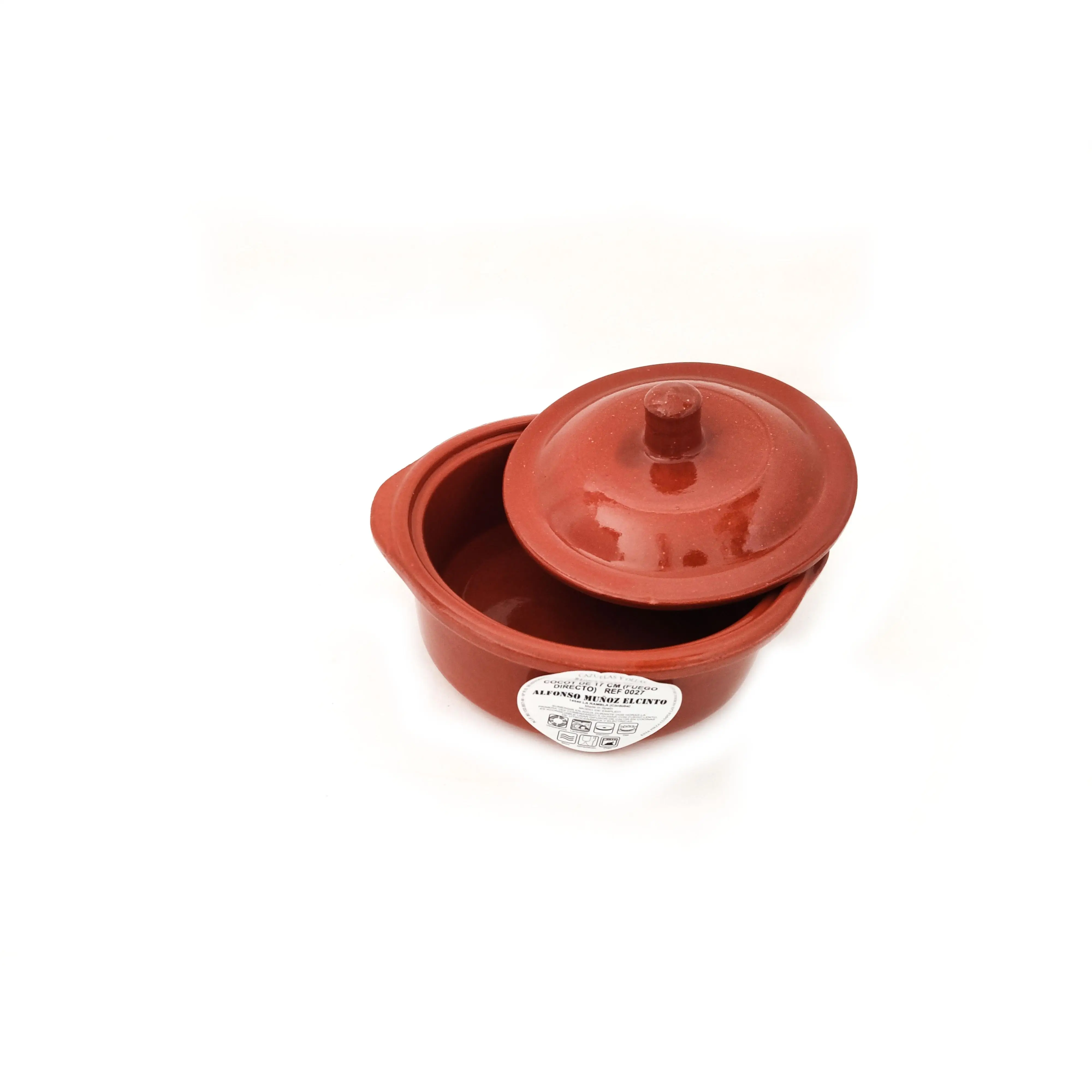 Cocot de 17cm de diámetro de barro refractario
