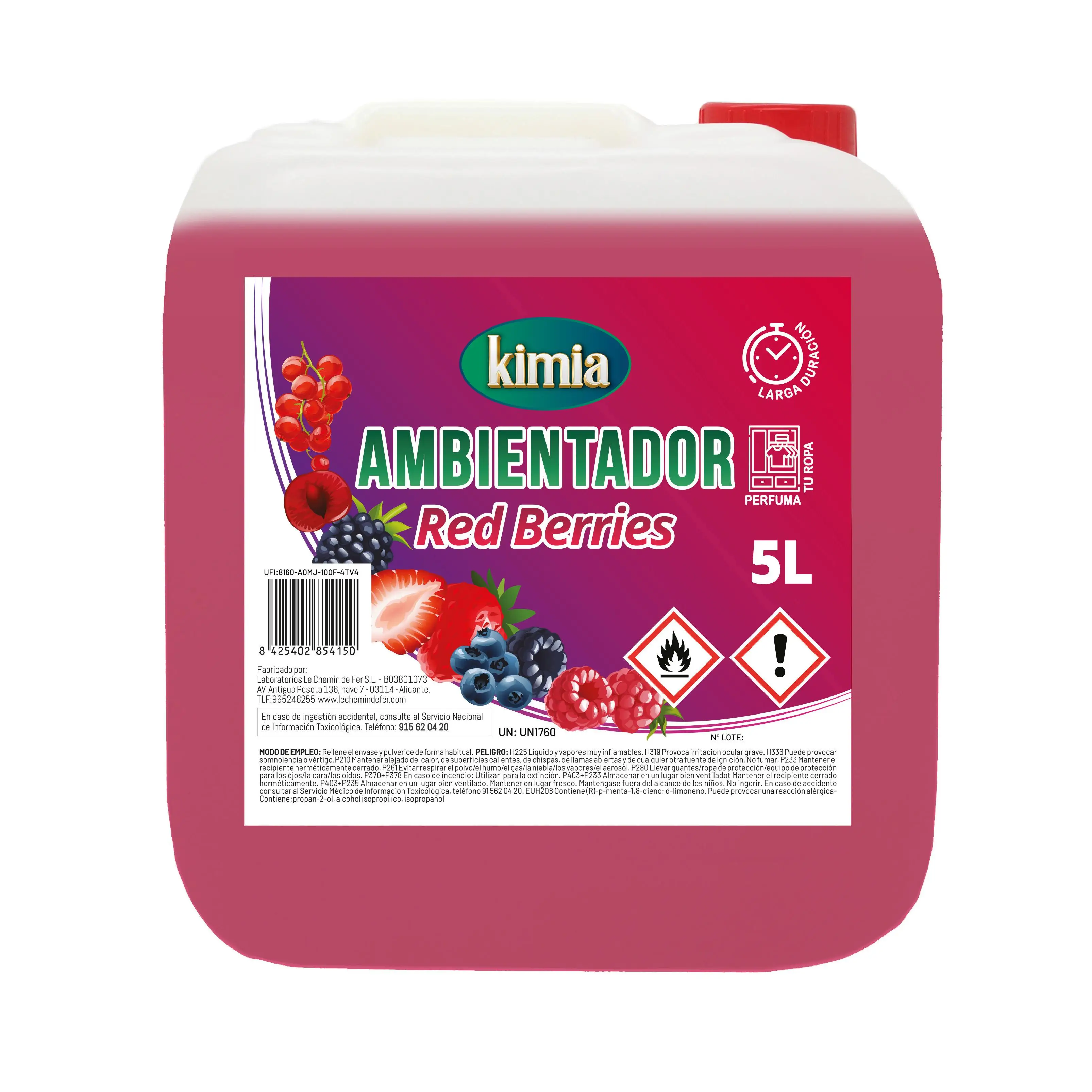 PERFUMADOR AMBIENTADOR DE HOGAR KIMIA RED BERRIES 4,8Kg