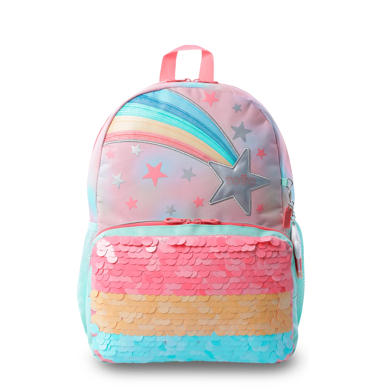 Totto Mochila Infantil Rainbow Star M Material: Poliéster 30 x 40.5 x 13 cm