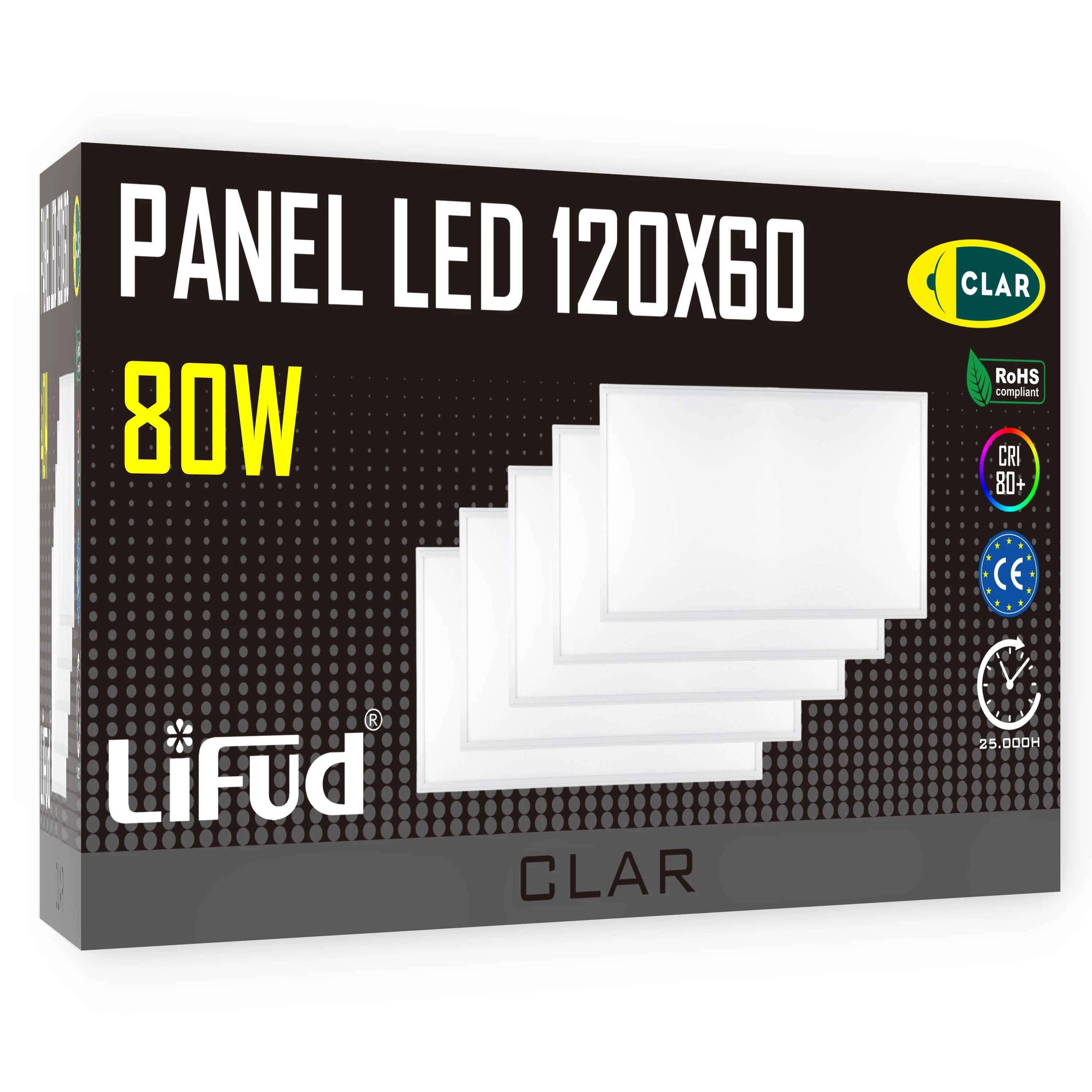 120x60 63W LED Panel, Driver Lifud, 3 years warranty, 6300 actual lumens, 120cm LED display