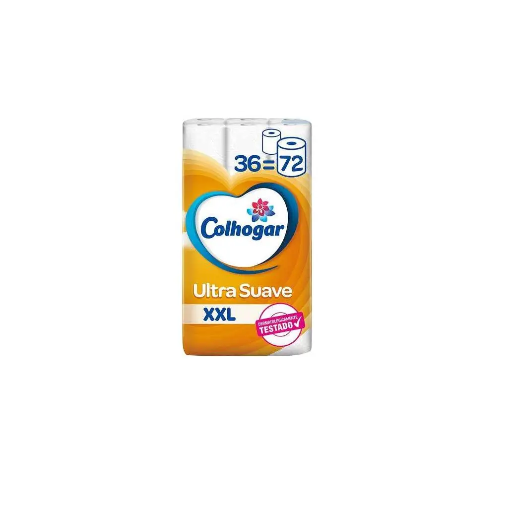 Colhogar Pack de 36 Unidades de Papel Higiénico Ultra Suave XXL