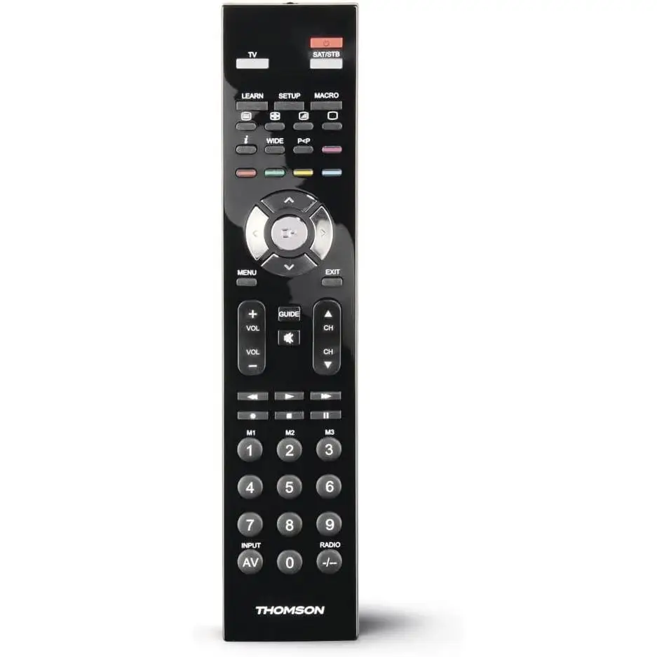 Thomson Universal Remote Control 2 in 1 - Roc2411 Black Compatible with More Than 100 Brands