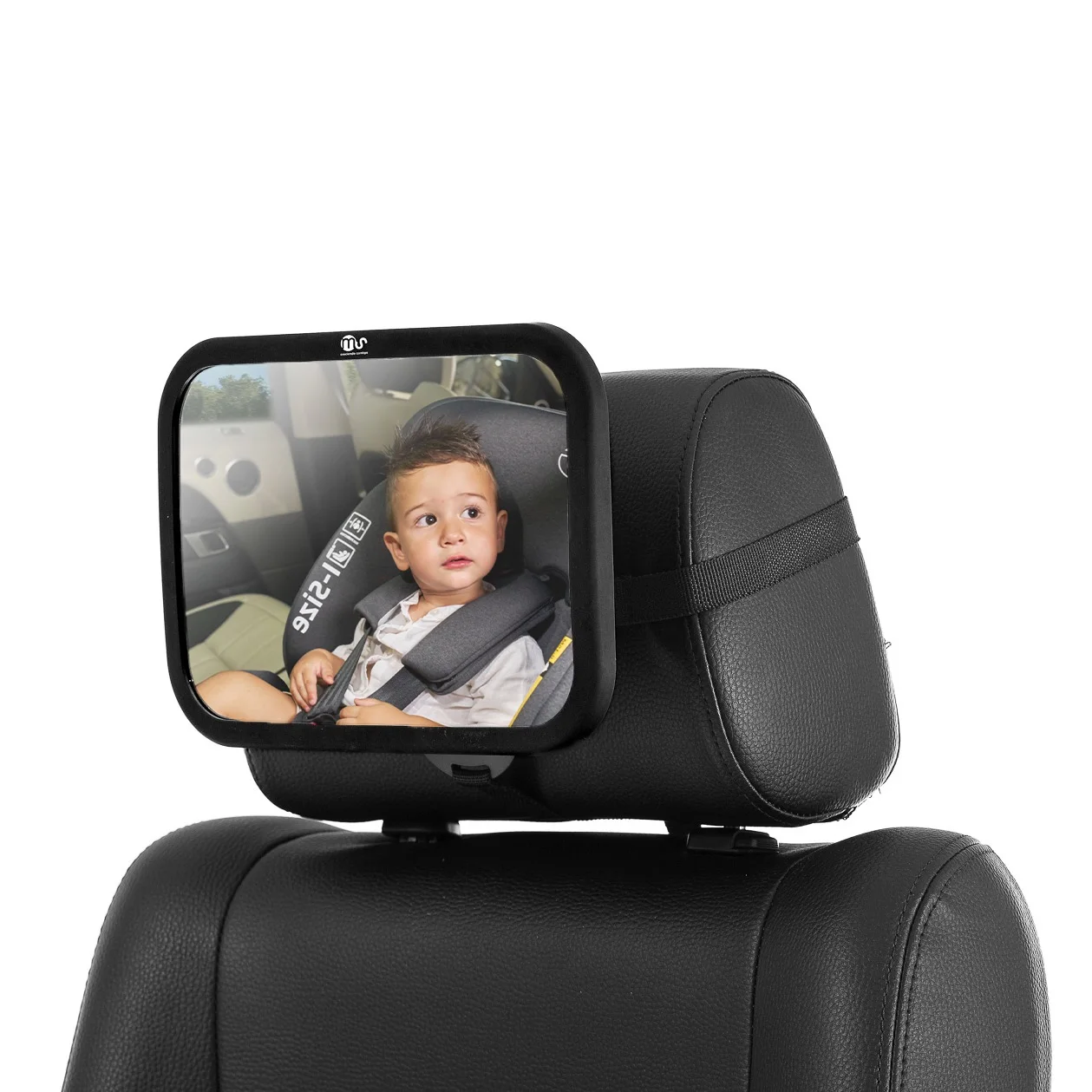Ms - Espejo de coche para Bebé con rotación 360º y Caja Regalo - Instalación Universal - Irrompible - Ideal para regalo