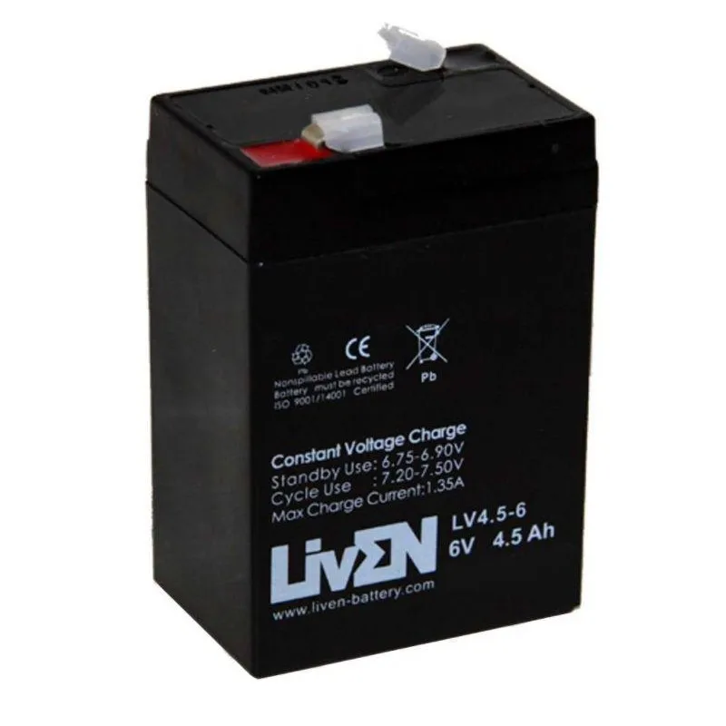 Lead Battery Liven Lv4.5-6 6V 4.5Ah Root Home Batteries Agm Lead Acid Batteries