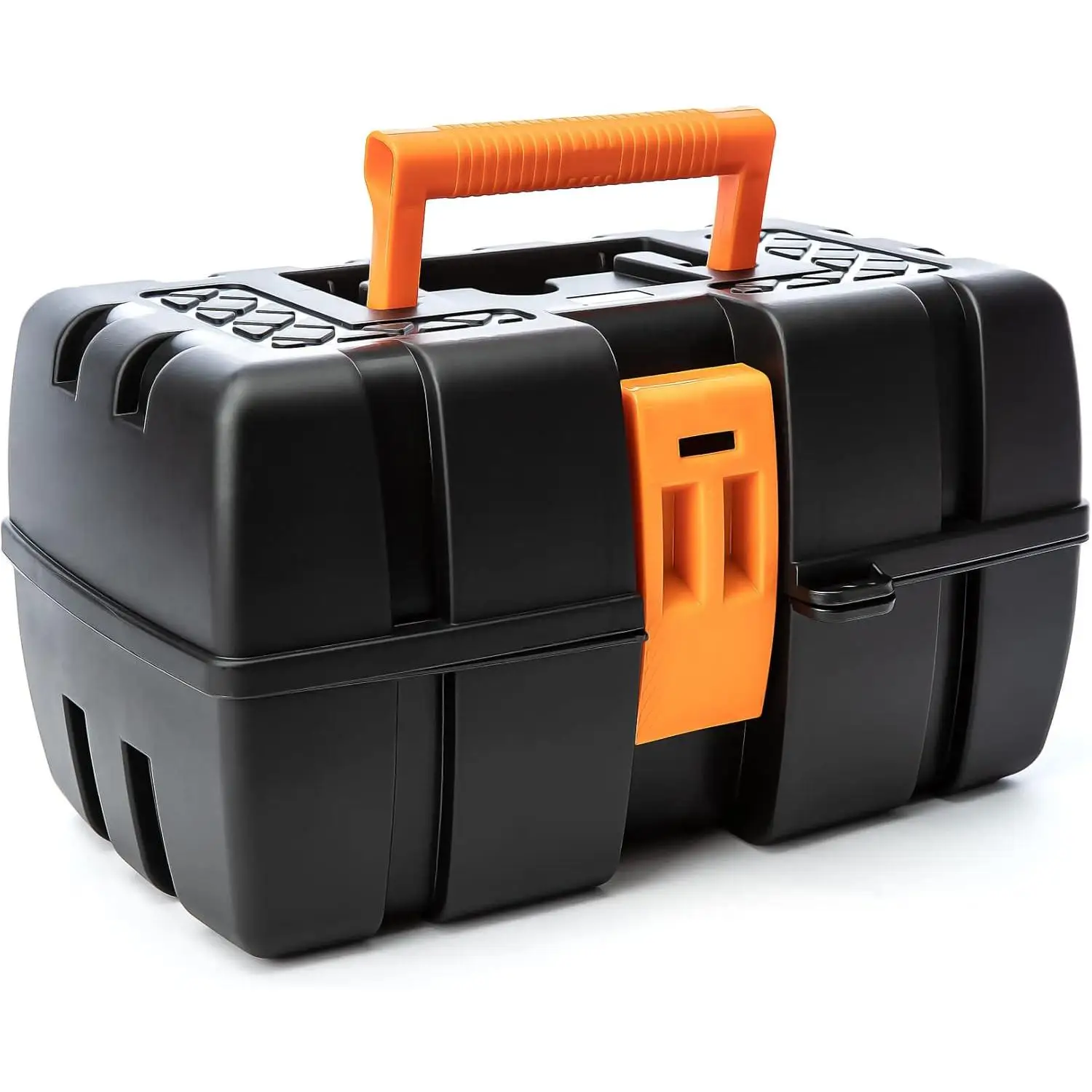 Caja de Herramientas Grande con 3 Cajones Desplegables – Organizador Multiusos para Bricolaje, Hogar y Pesca – Compartimentos para Tornillos y Accesorios – Plástico Resistente a Impactos – 36 x 20 x