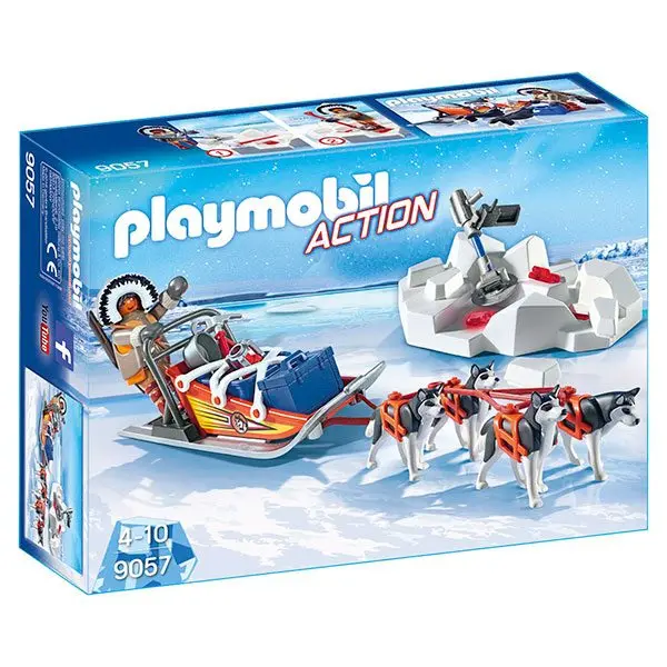 PLAYMOBIL 9057 TRINEO DE HUSKYS EXCLUSIVO VINTAGE RARO