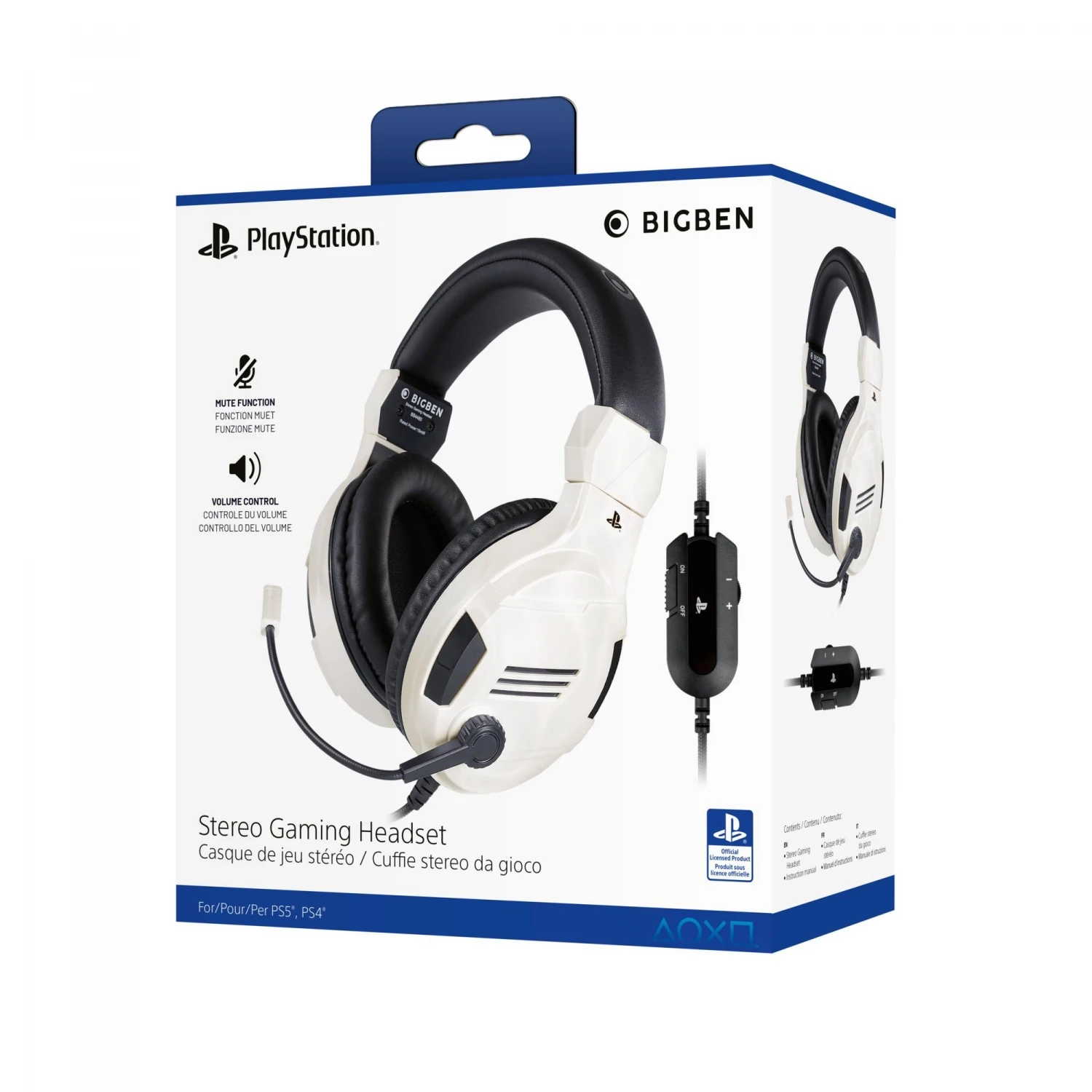 Auriculares Gaming Nacon Oficial PS V3 para PS4 y PS5
