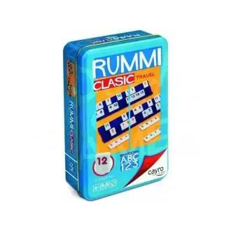 Rummi Viaje en Caja Metal 12x19cm - Juego de Mesa Cayro Juego, mesa, entretenimiento, diversión,