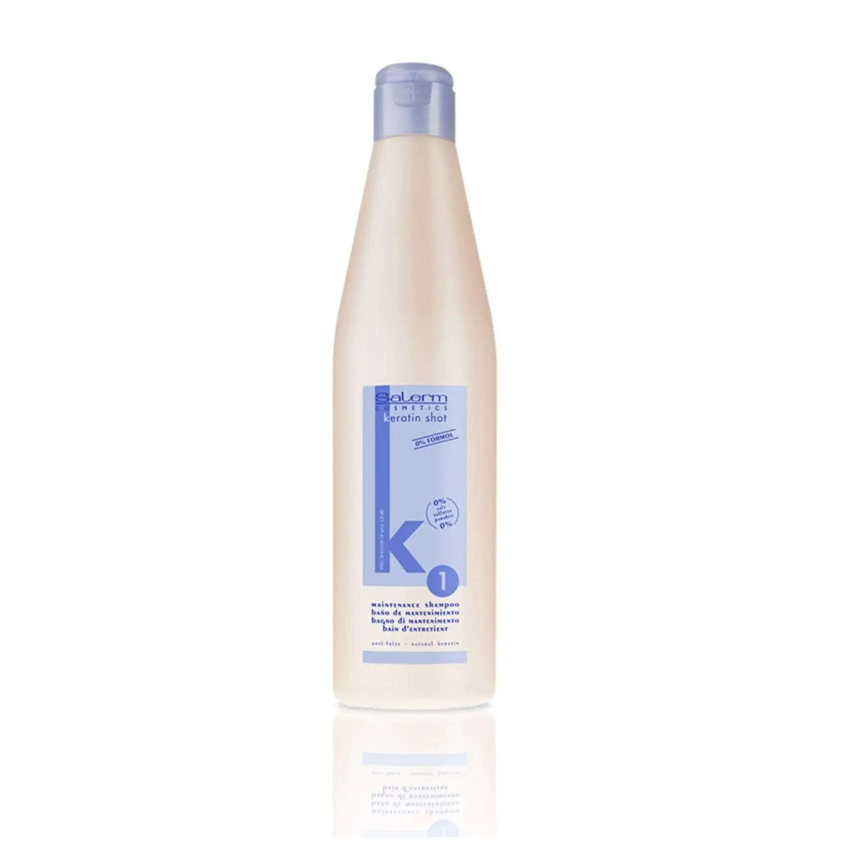 CasaSofia- Salerm Keratin Shot N1 Champú Mantenimiento cabellos alisados 500ml. SALERM COSMETICS.
