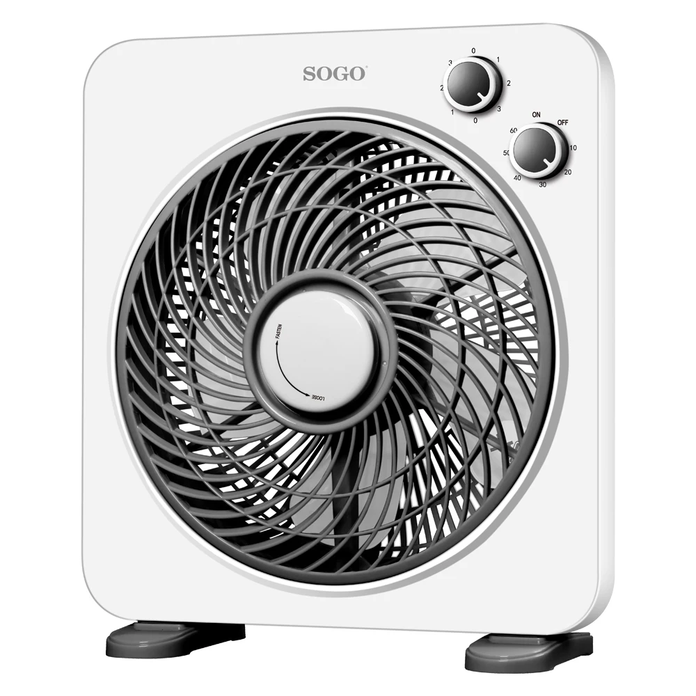 Ventilador Boxfan Marca Sogo Modelo SS21125 25cm 45W - Potente y Silencios
