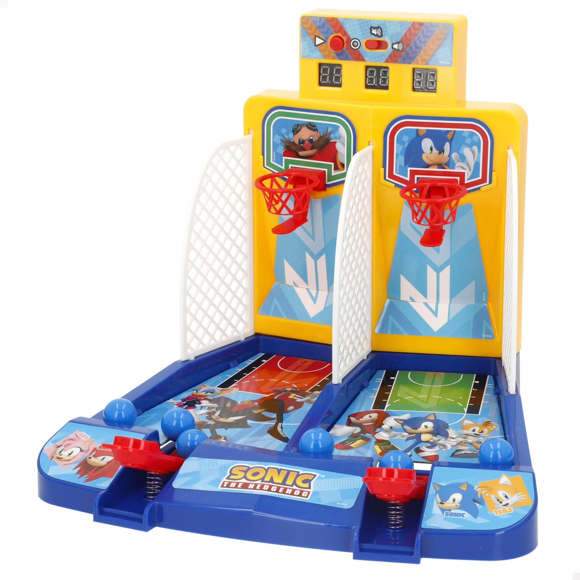 Sonic - Juego de basket arcade, con luces, sonido y marcador digital, diseño premium, edición coleccionista, juguetes retro, juegos de mesa electrónicos, juego de colección, niños a partir de 6 años