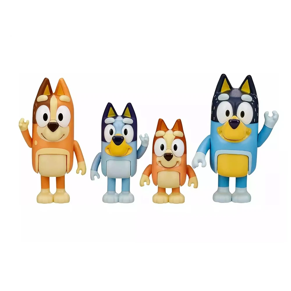 bluey figura pack 2-4unidad 3modelo diferente surtidos bueno regalo para ninos-oficial