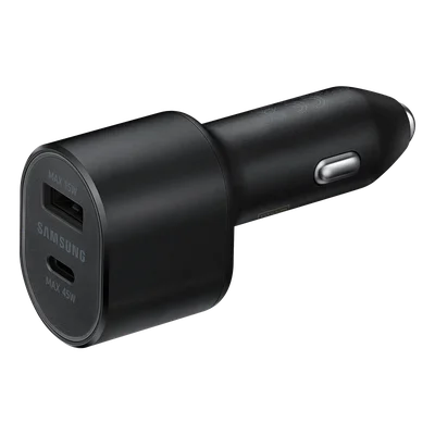 Cargador de coche dual 60W Samsung EP-L5300 original + cable USB-C/USB-C negro