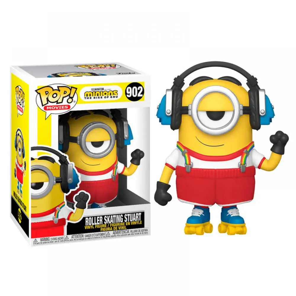 FUNKO POP! MINIONS: EL ORIGEN DE GRU - STUART CON PATINES, 47802, Nº902, TIENDA CON LICENCIA OFICIAL, ENVÍO URGENTE PENÍNSULA 24-48 HORAS
