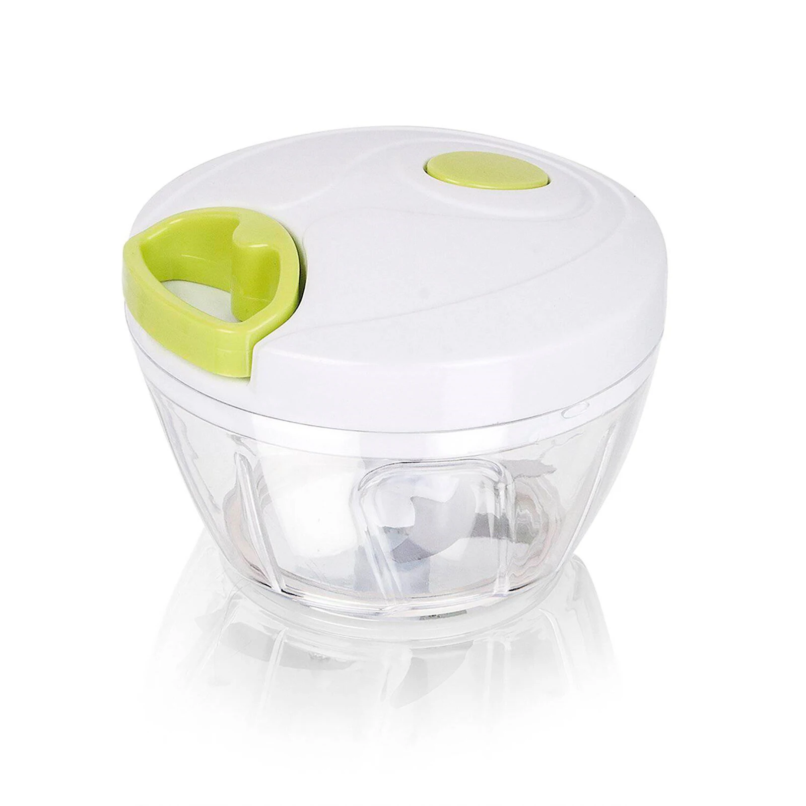 Manual food chopper, vegetable shredder, mini fruit chopping machine | Meat and vegetable cutter | Manual 3-blade chopper with rope | Capacity: 400ml | Revolutionline #1