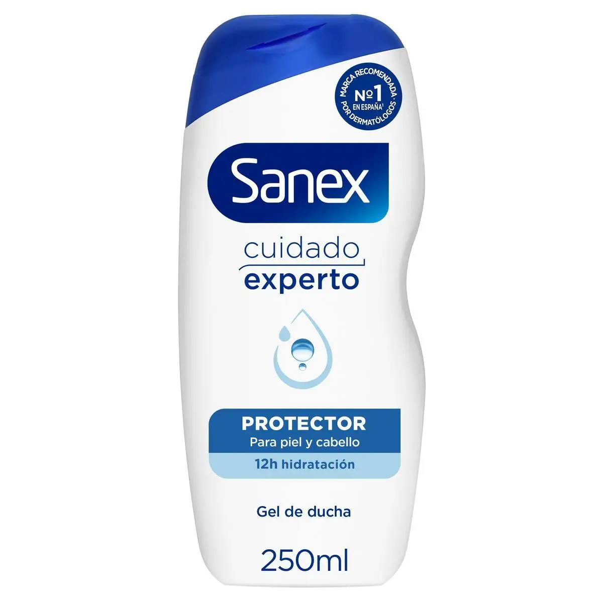 Shower Gel or Bath SANEX BiomeProtect Dermo normal skin, prebiotic, combat bacteria 250ml. Pack 6